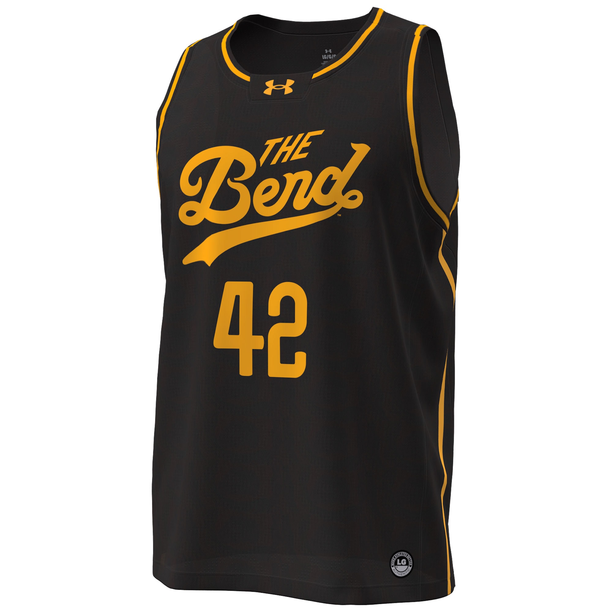 [DDG] Notre Dame Fighting Irish The Bend Replica Basketball Jersey - Black