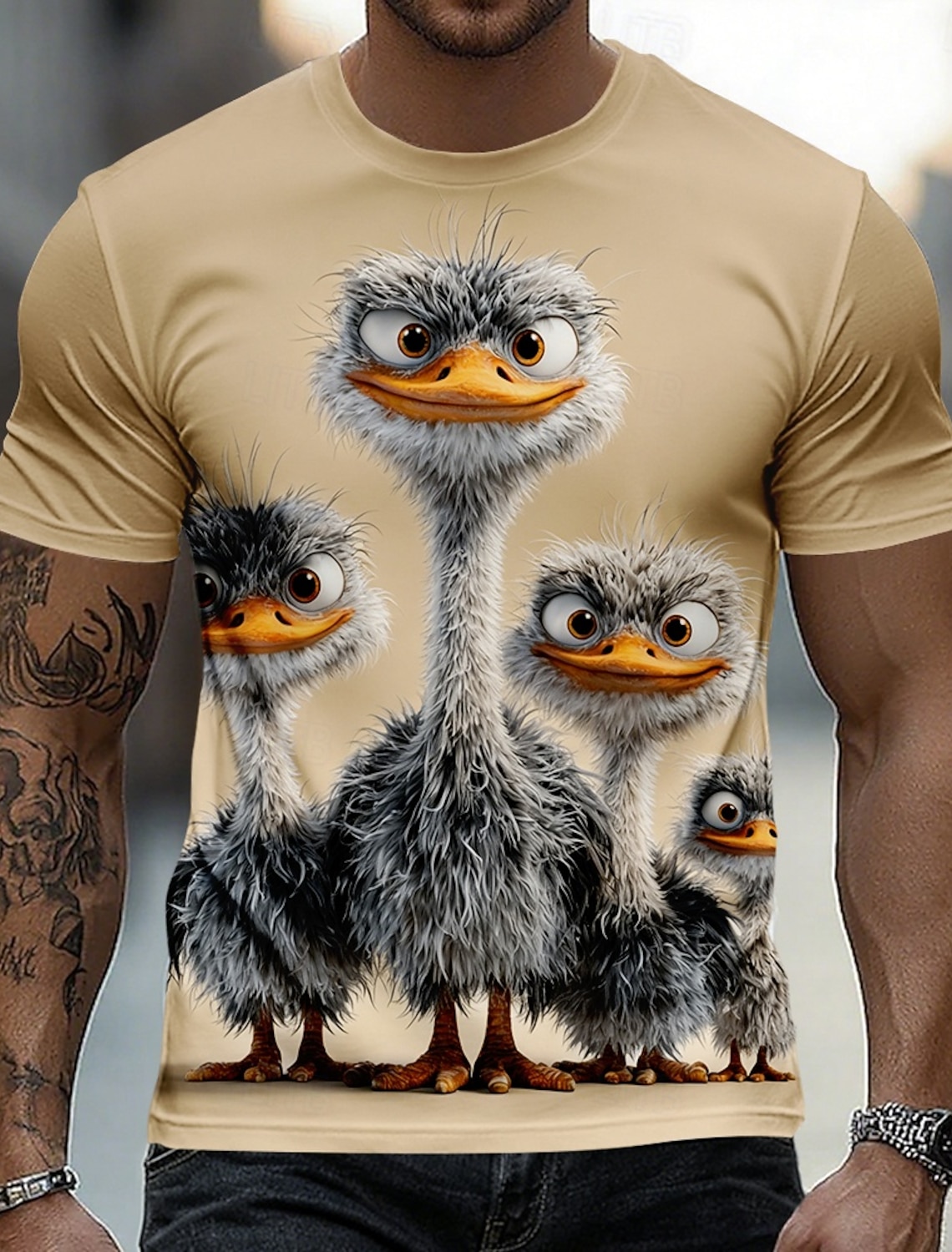 Men's Animal Dog T Shirt Short Sleeve T shirt 3D Print Crew Neck Shirt Funny Casual Daily Street Green Summer Spring Clothing Apparel S M L XL 2XL 3XL