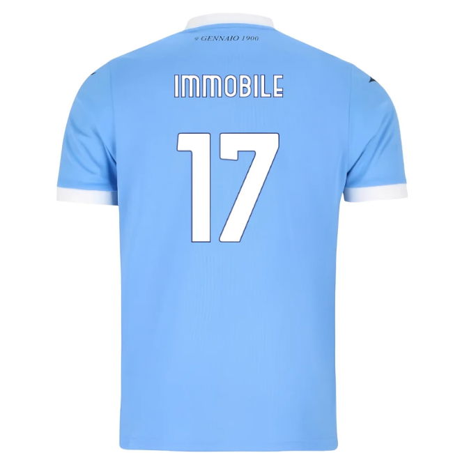 Intense Lazio Immobile #17 Elite Performance Modern Style Shirt Won...