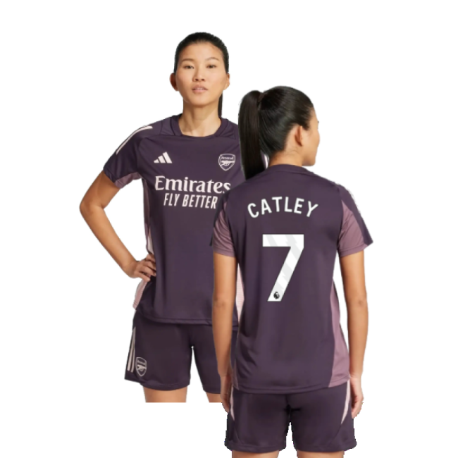 Arsenal 2024-20 Training Football Kit Catley Name & Number L M Women S