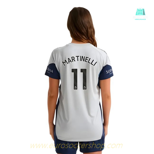 2025-2026 Arsenal Training Shirt (Grey Two) - Womens (Martinelli 11)