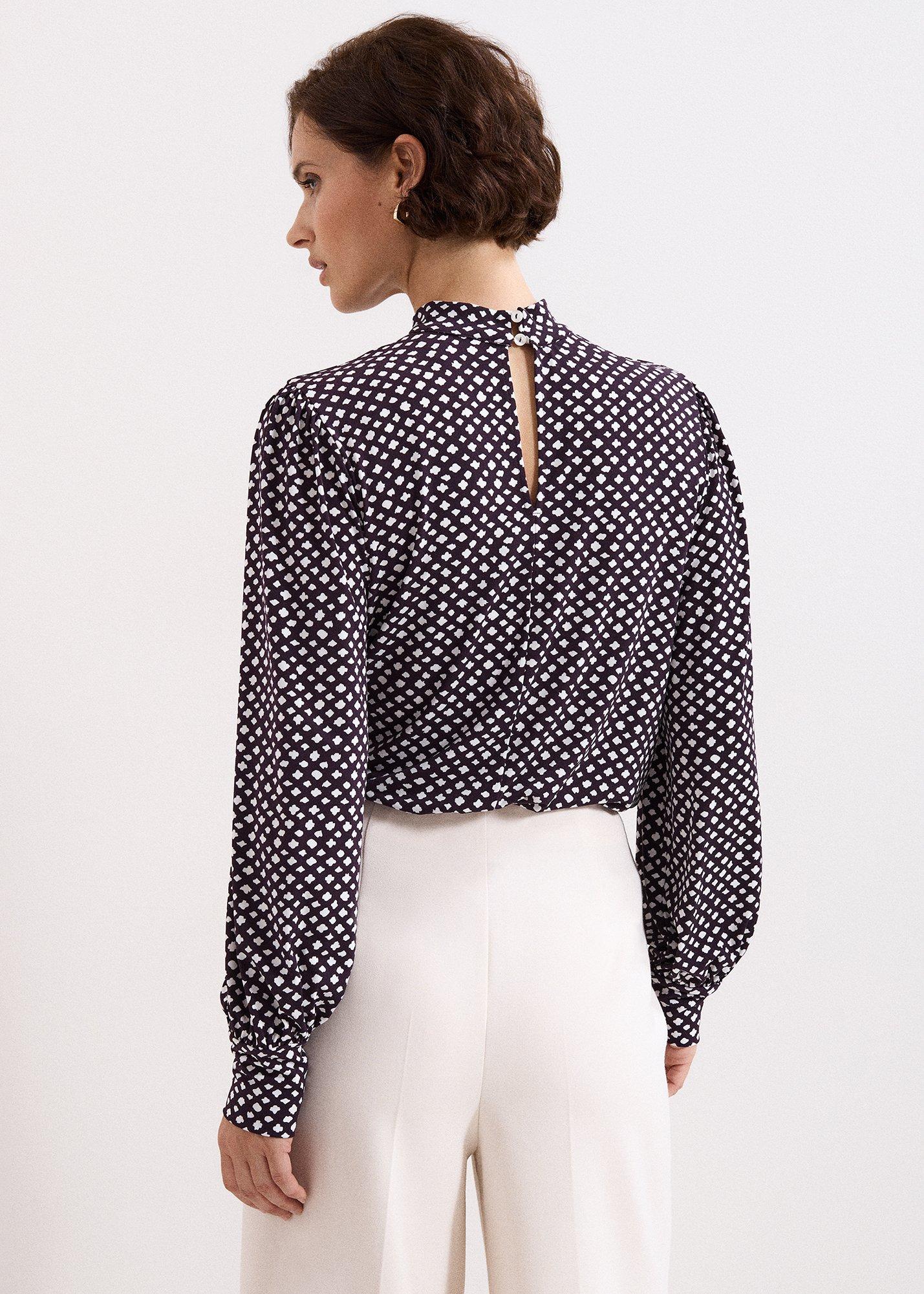 Petite Esme High Neck Printed Top