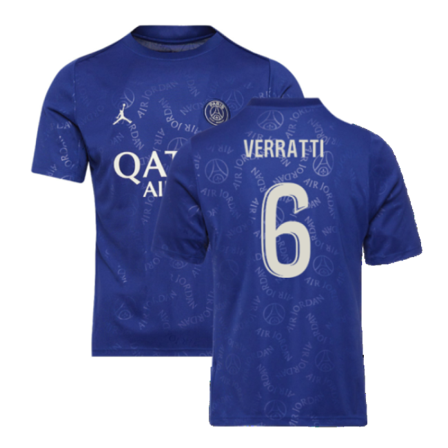 2024-2025 PSG Jersey (Blue) Stretch Fabric Moisture Wicking