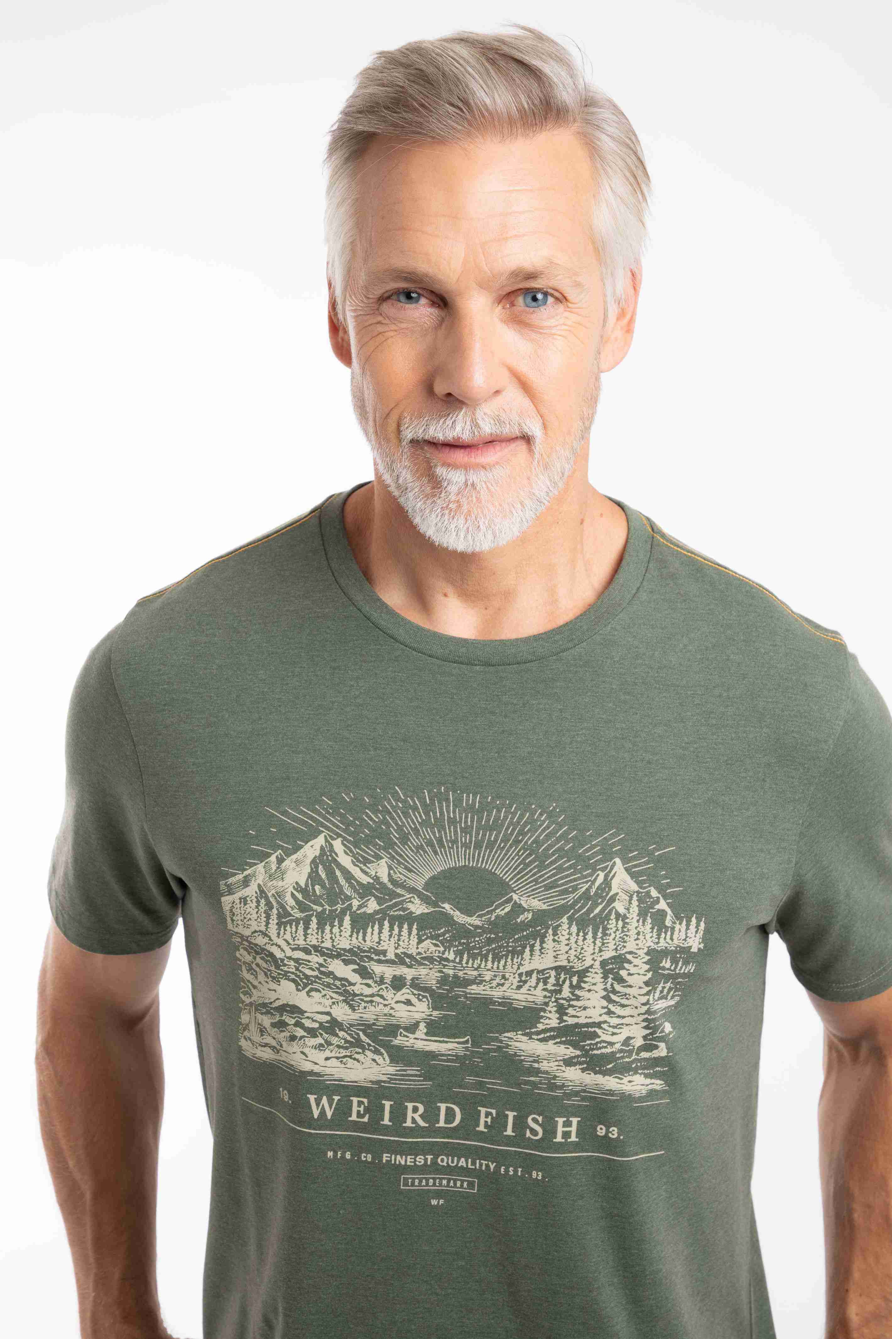Sunrise Front Print Graphic T-Shirt Basil