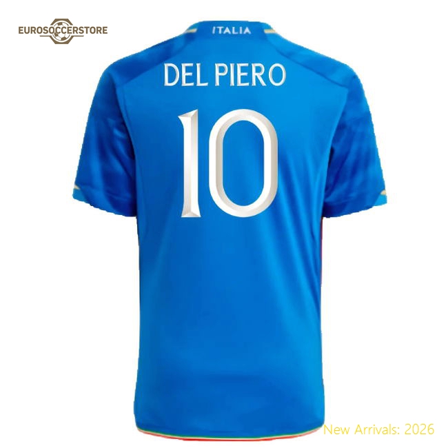Football Team Del Piero Soft Kids Jersey Drycell Stretchy