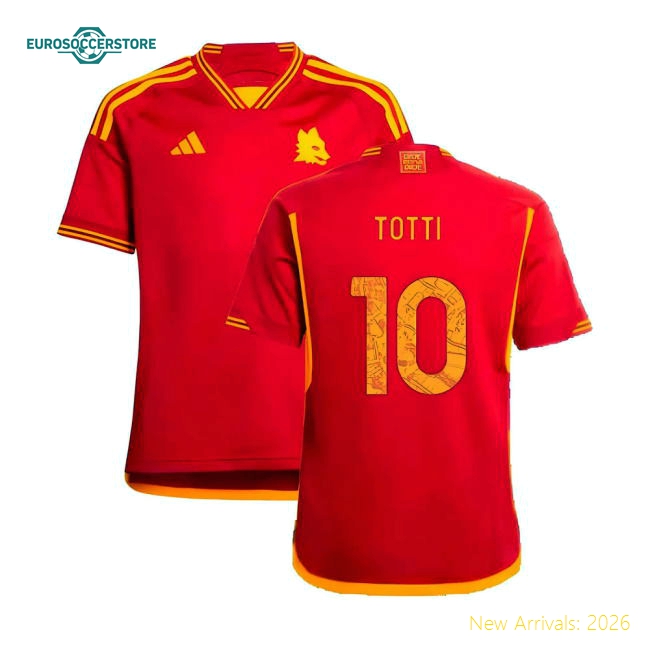 Football Team Kids Premium Totti Jersey 2023-2024 Easy-care