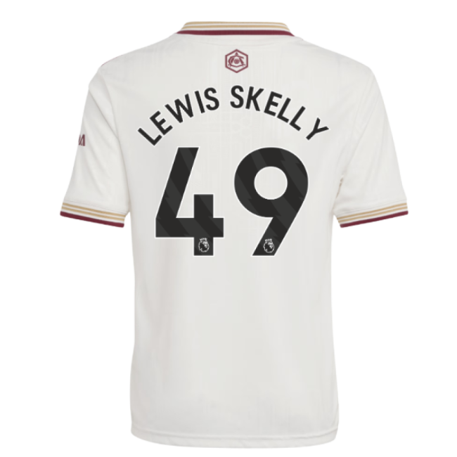 Lewis Skelly 49 Updated Arsenal Third Match Shirt 2025-2026 (Kids)