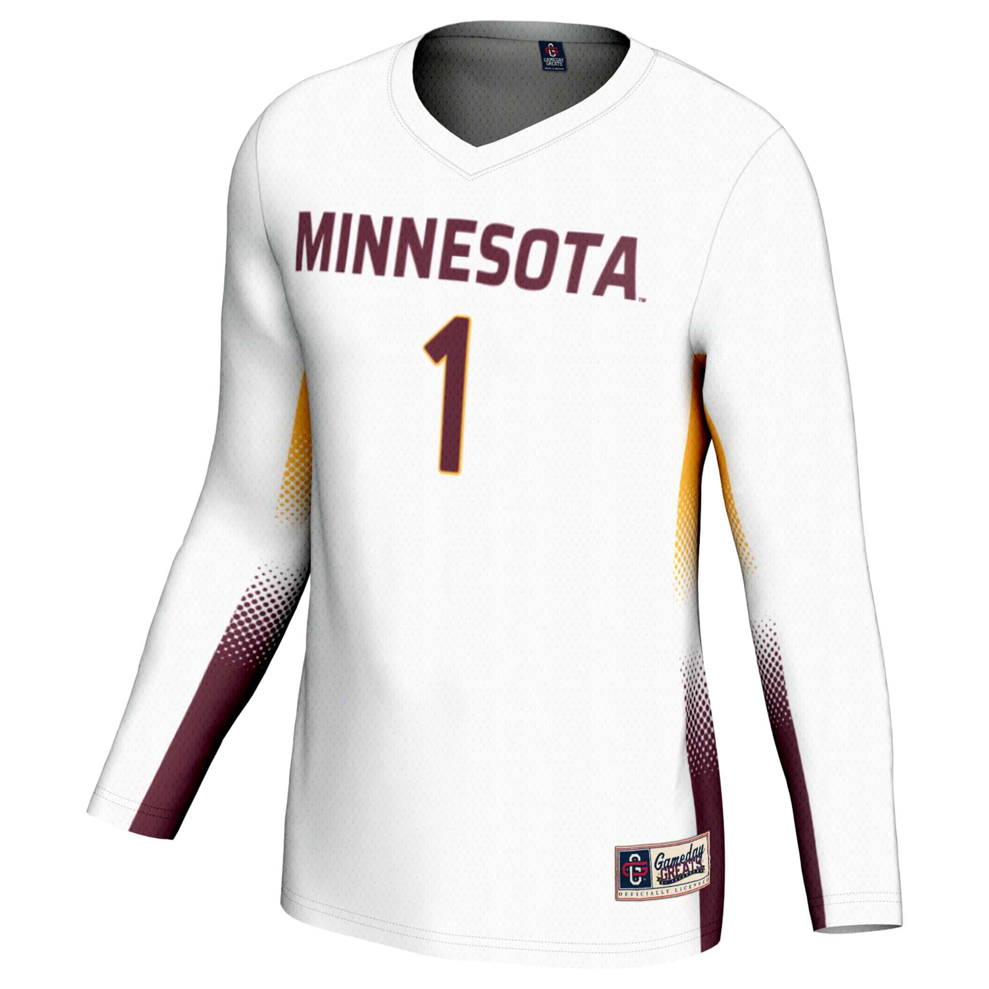 #1 Minnesota Golden Gophers GameDay Greats Youth Lightweight Women's Volleyball Jersey - White