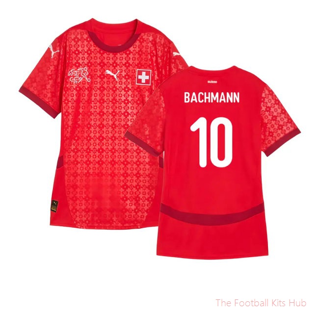 2025 Switzerland EUR25 Home Shirt (Womens) (Bachmann 10)