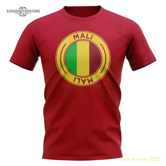 Premium Mali Football Badge T-shirt (red) - Supporter Edition