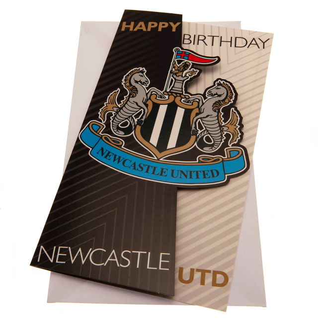 Newcastle United FC Crest Birthday Card - official style