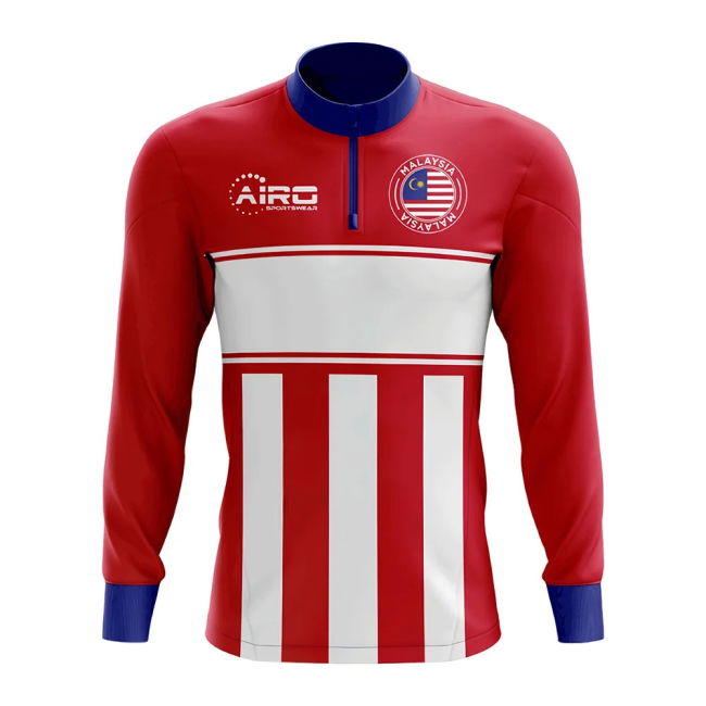 Exclusive-Design Pro-Grade Malaysia Concept Football Half Zip Midlayer