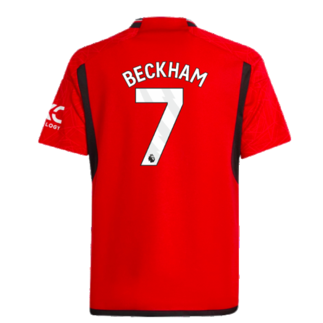 Fan Quality Man Utd Home Fan Jersey (Kids) (Beckham 7)