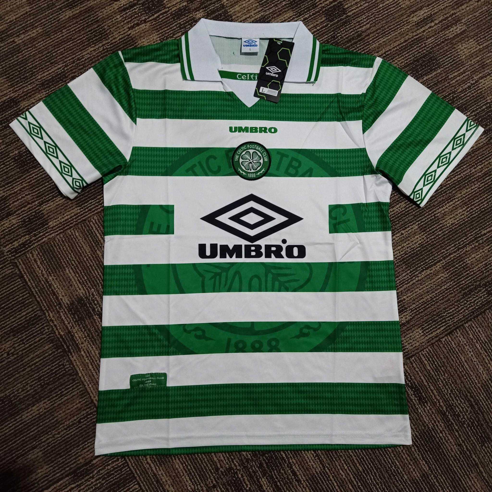Cheap 1997-1999 Glasgow Celtic home retro kit