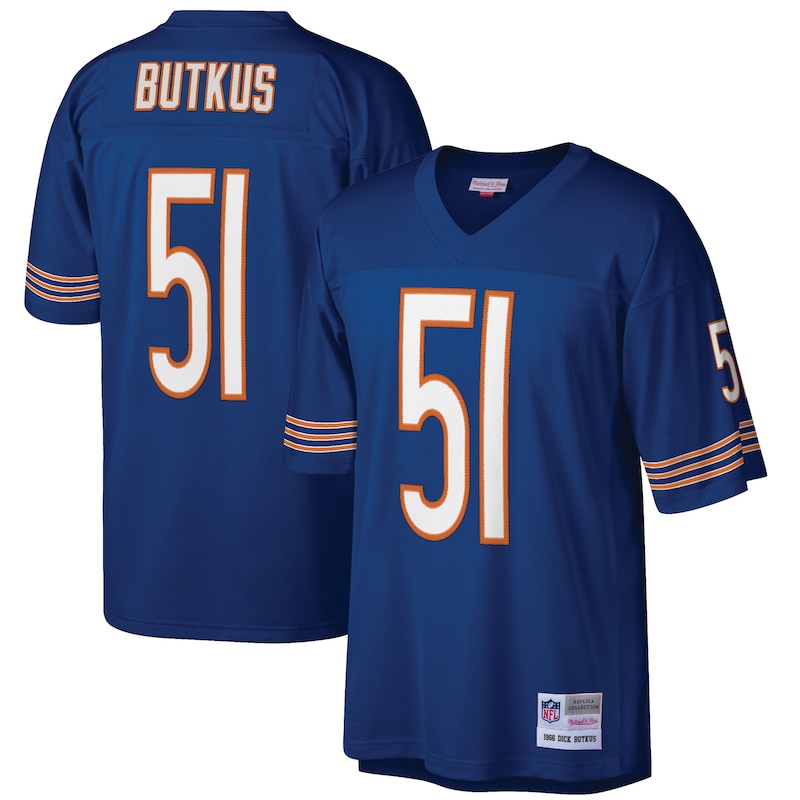 None Dick Butkus CHI Bears Classic Elite Jersey Football Apparel