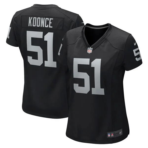 None Malcolm Koonce Game Jersey - Black | NFL Player Jersey | NFL Foot