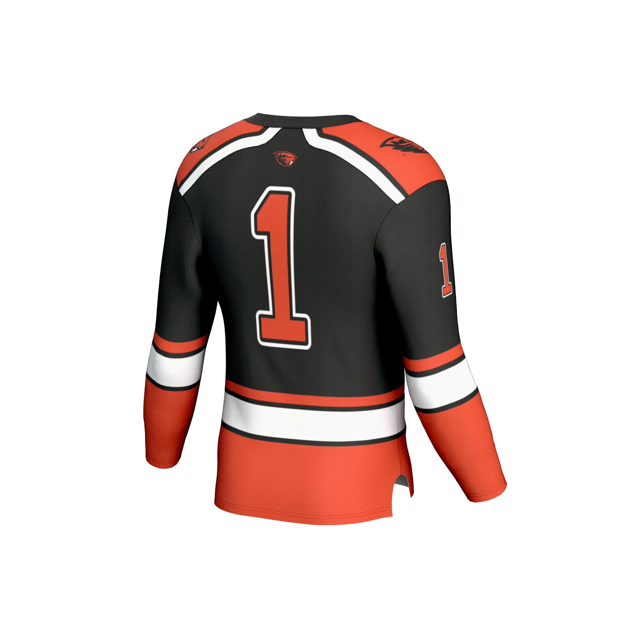 #1 Oregon State Beavers GameDay Greats Youth Lightweight Hockey Fashion Jersey - Black