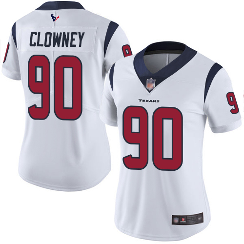 NFL H T Texans #90 Jadeveon Clowney Limited White Jersey - Fan Favo...