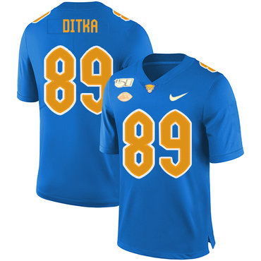 Men's None Blue 2024 premium Mike Ditka #89 moisture wicking Jersey