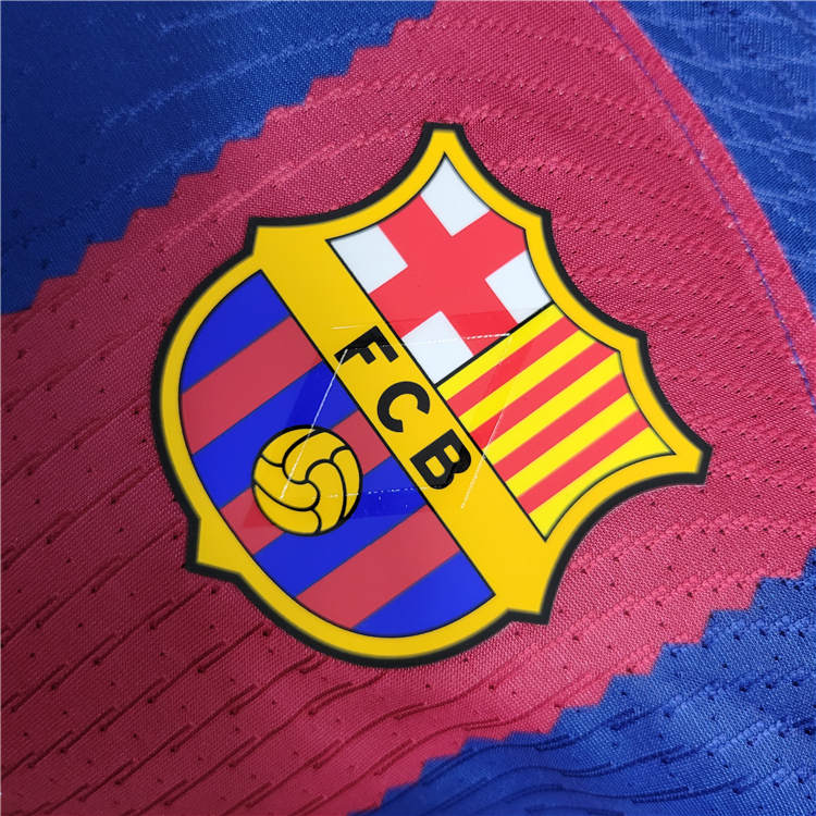 Barcelona FC 2324 Home Long Sleeve Shirt - Official Replica 12261