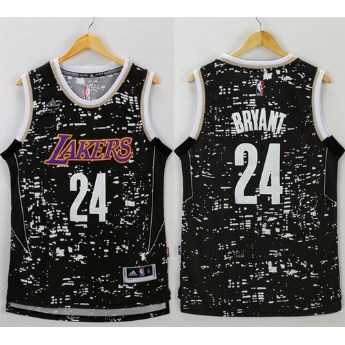 Black Angeles Lakers #24 Lakers Jersey - Fabric Game Day Wear