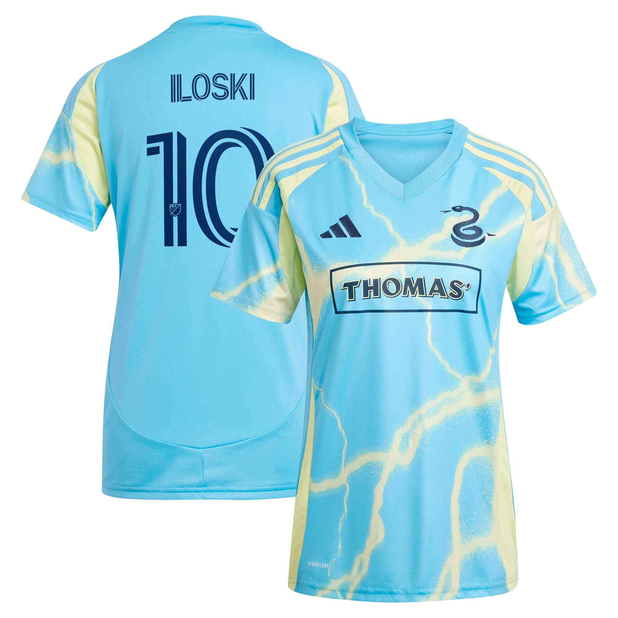 [LK] Milan Iloski Philadelphia Union Women's 2025 The Voltage Kit Replica Jersey - Blue