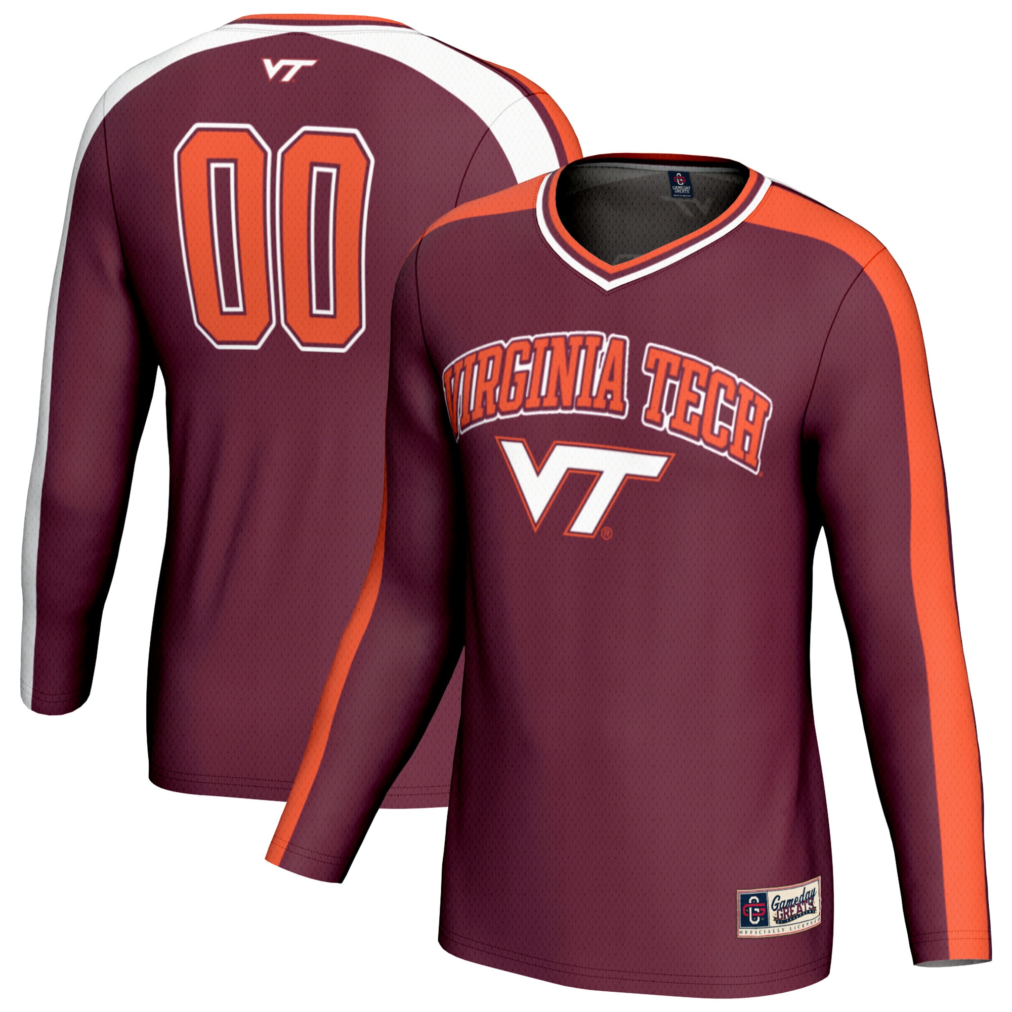 [NJP] Virginia Tech Hokies GameDay Greats Youth Lightweight Volleyball Fashion Jersey - Maroon