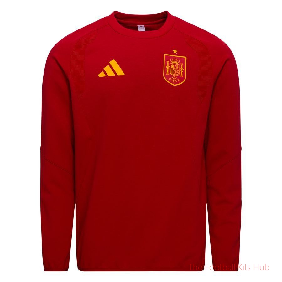 Spain Sweatshirt Tiro 26 Travel World Cup 2026 - Team Power Red
