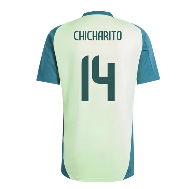 2024-2025 Mexico Training Jersey (Green) (CHICHARITO 14)