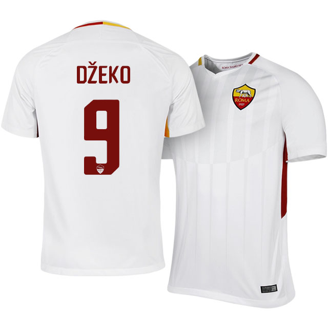 Roma Away 201718 Edin Dzeko 9 Soccer Jersey Shirt - Official Replica