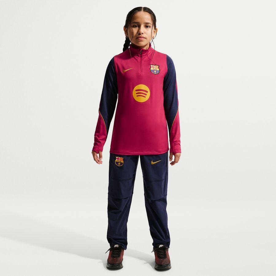 [EFKS] Barcelona Dri FIT Strike Noble Red/Blackened Blue/Mineral Training Kids Yellow
