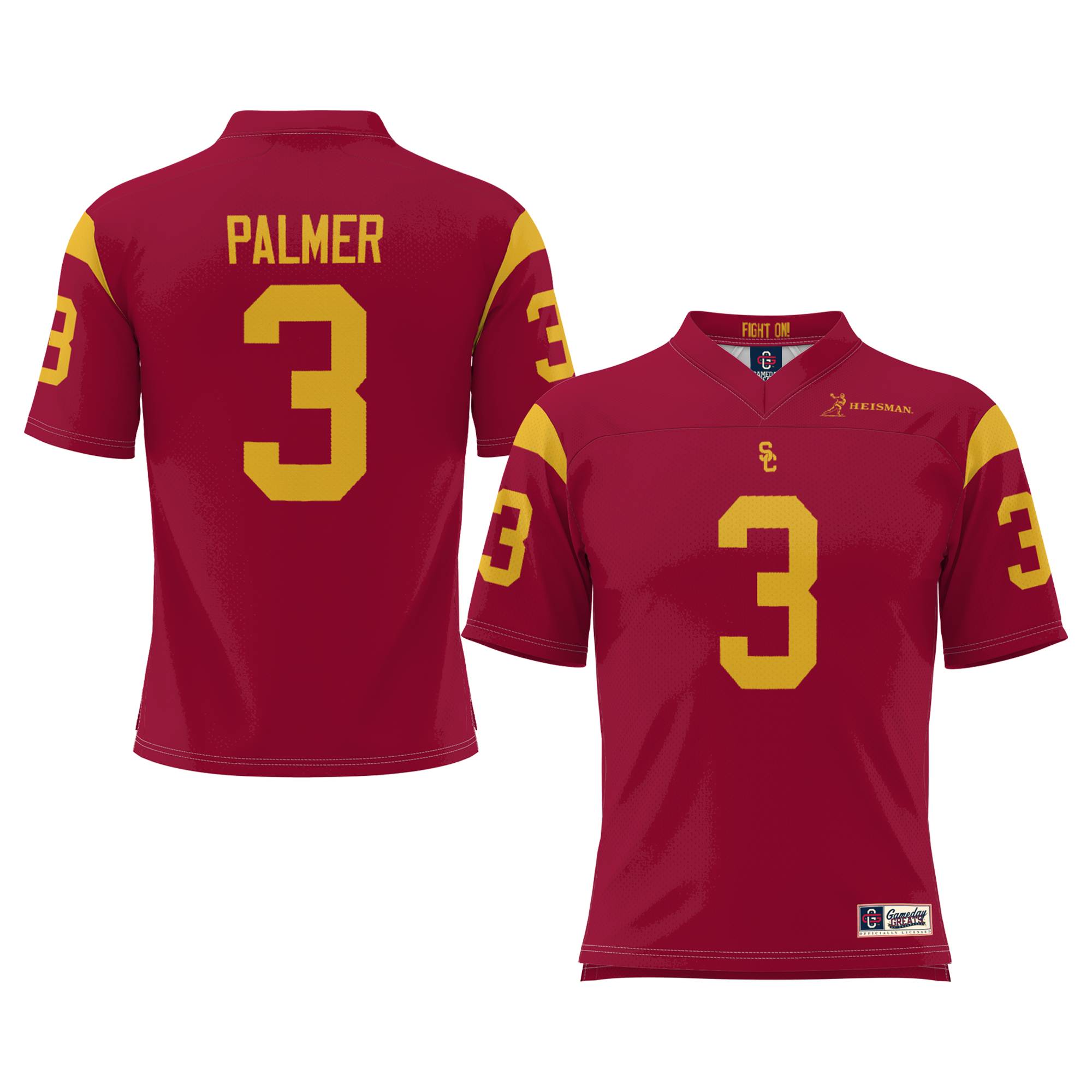 Men's Carson Palmer Cardinal USC Trojans Heisman Football Jersey