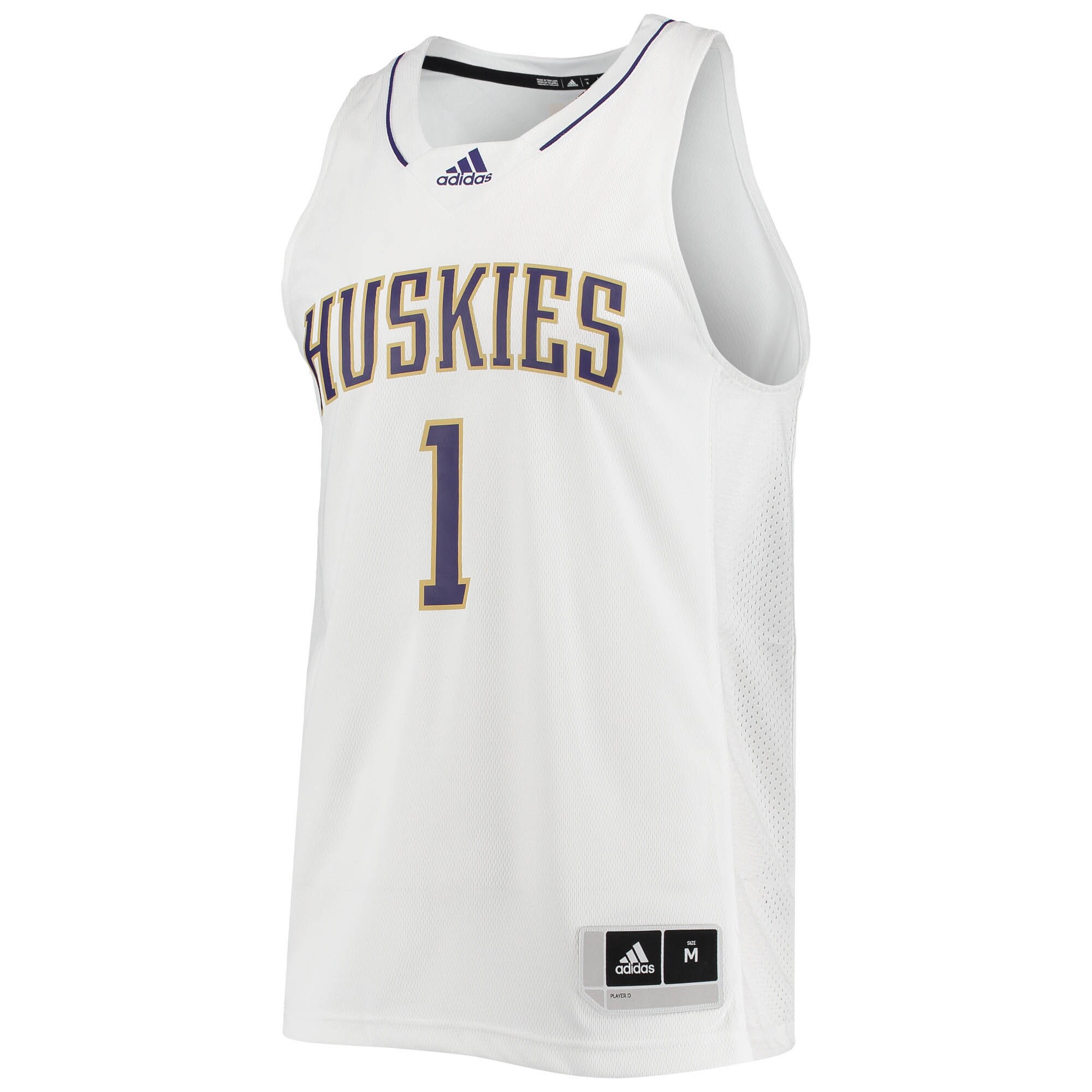 [NJP] Washington Huskies Swingman Basketball Jersey - White