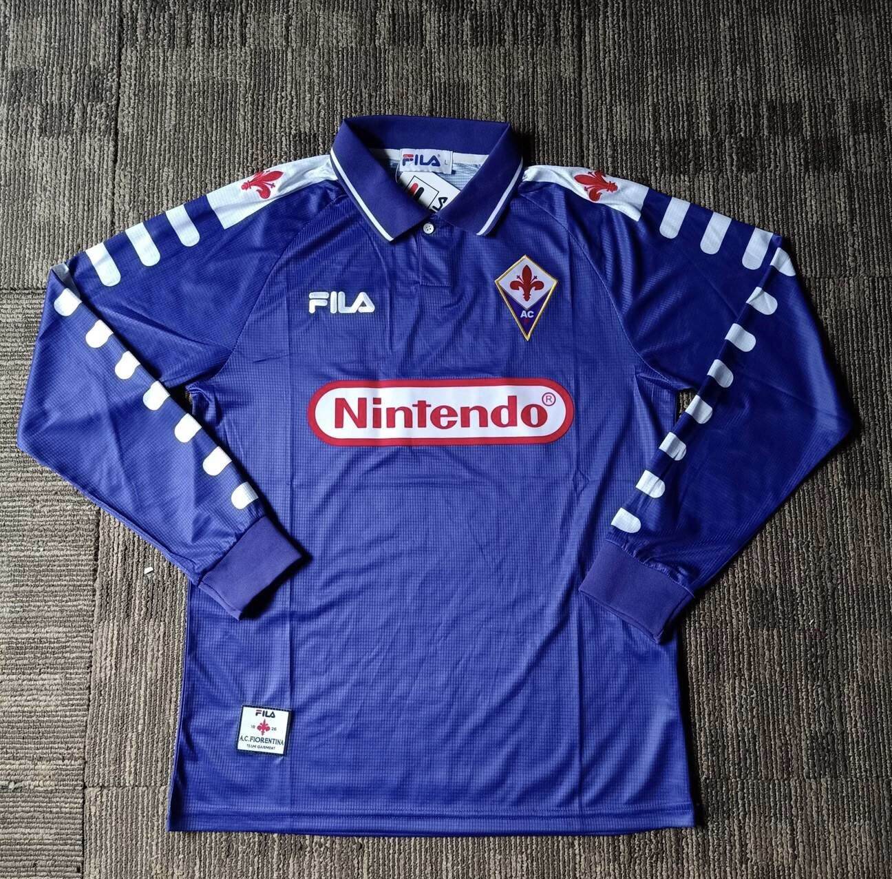 Cheap 1998 Fiorentina Home long sleeves kit