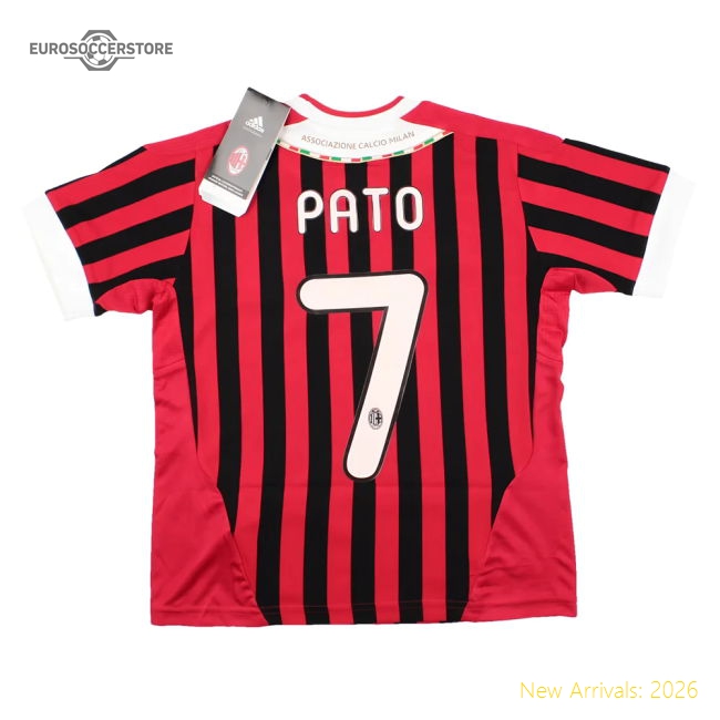 Professional-Grade Ac Milan 2011-12 Home Shirt (Xsb) Pato #7