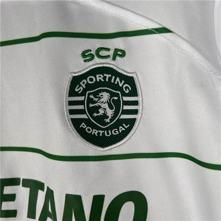 Breathable Sporting CP Kids Sporting Lisbon 2324 Away Football Kit