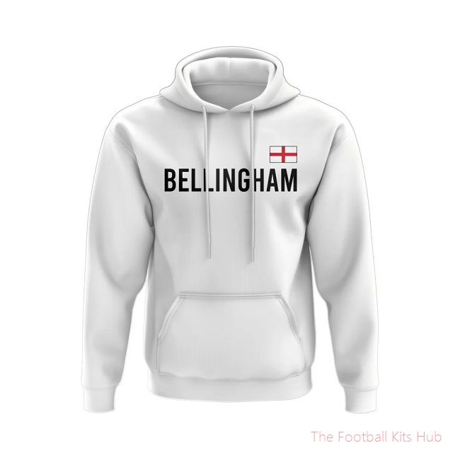 Jude Bellingham England Name Hoody (White)