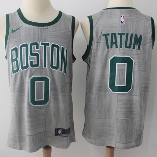 BOS Gray Nike B. Celtics #0 NBA Jersey Game Day Wear Basketball Jersey