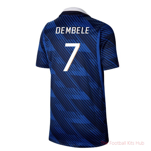 2026-2027 France Home Shirt (Kids) (Dembele 7)