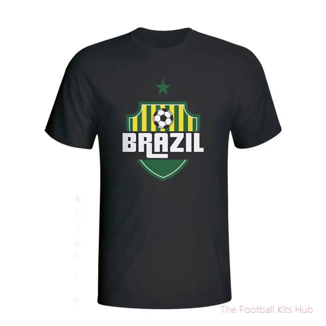 Brazil Country Logo T-shirt (black) - Kids