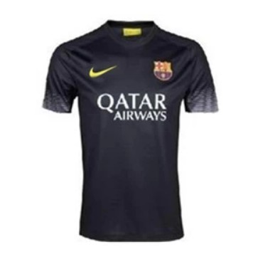 Advanced Fabric Barca 13-14 Barcelona Goalkeeper Black ShirtPlayer