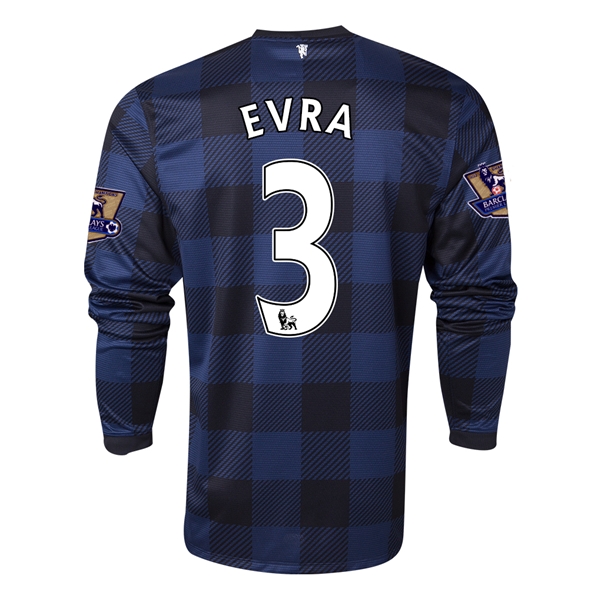 Premium Quality Man Utd 13-14 Manchester United 3 EVRA Away Black