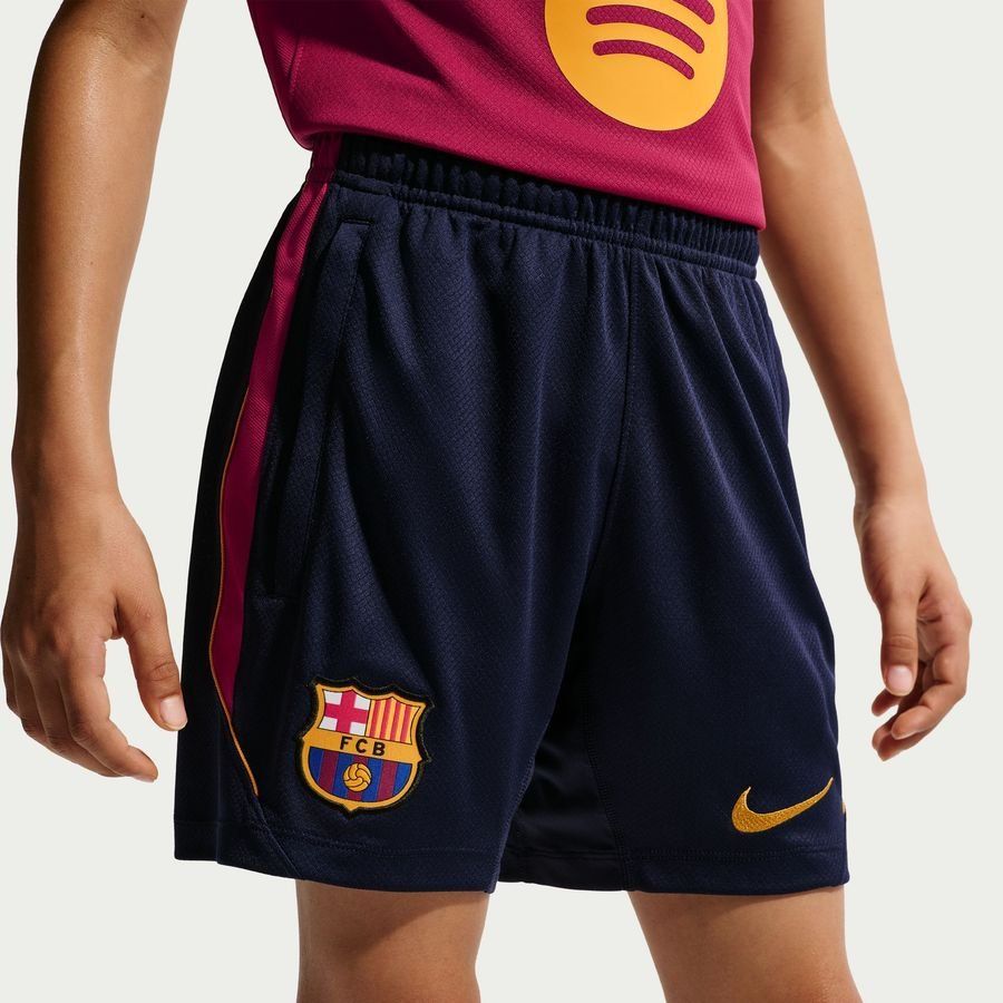 [EFKS] Barcelona Shorts Dri FIT Strike Blackened Blue/Noble Mineral Training Kids Red