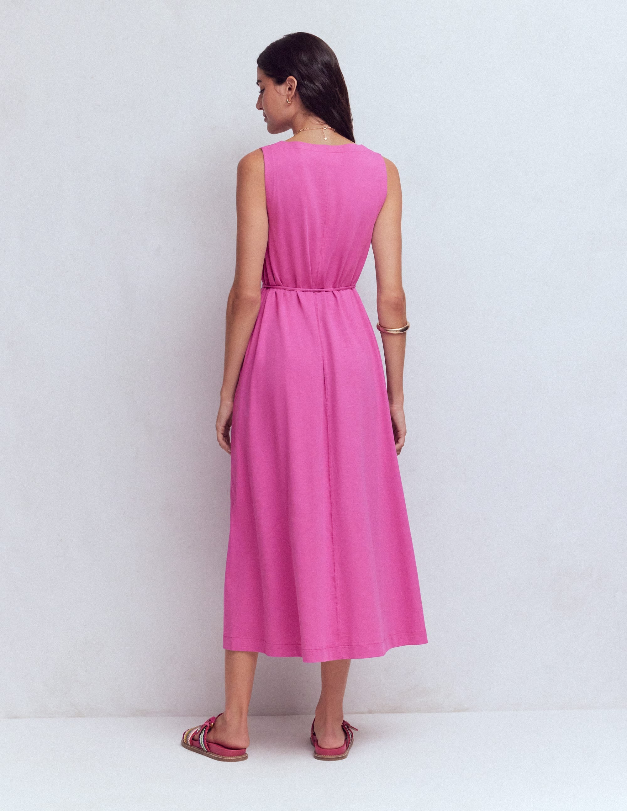 Mia V-neck Jersey Midi Dress