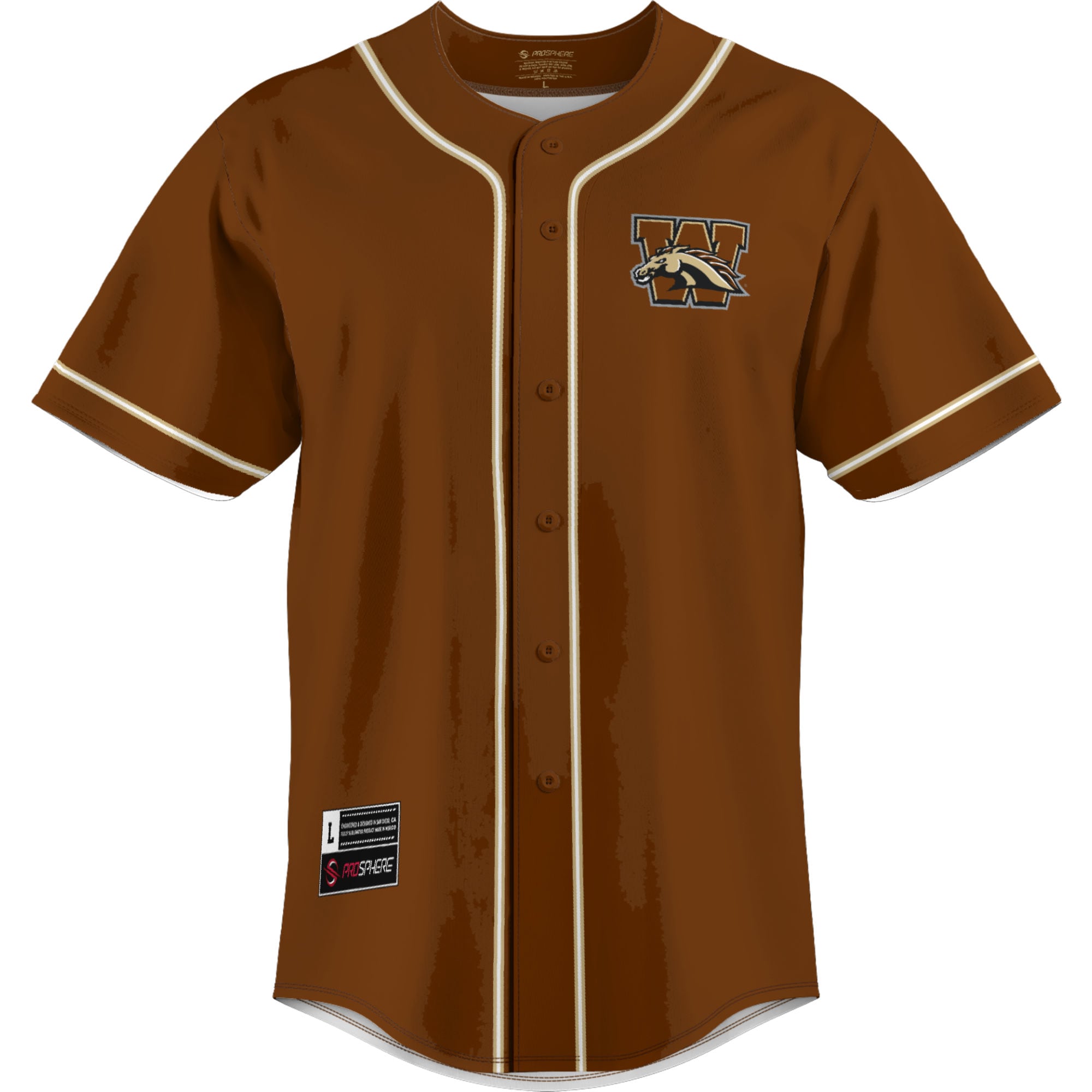 [NJP] Western Michigan Broncos GameDay Greats Lightweight Baseball Jersey - Brown
