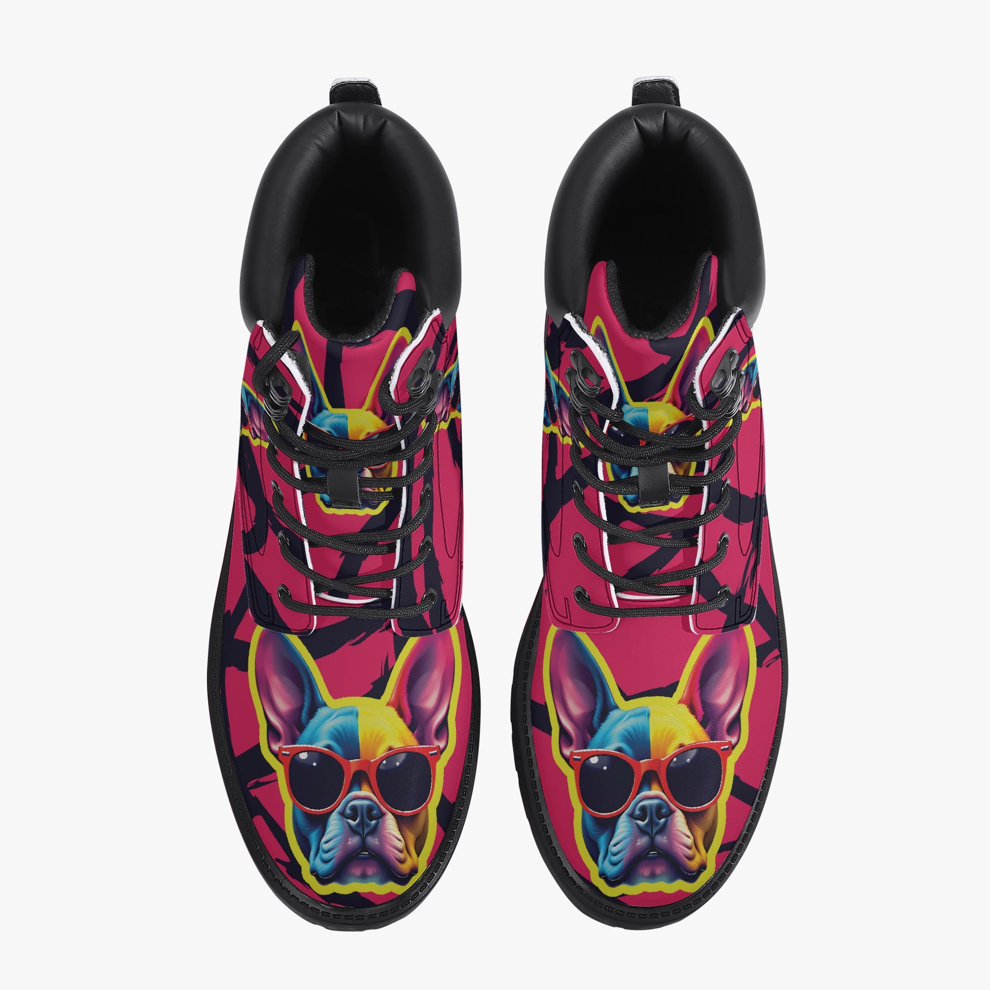 French Bulldog Lover Honey Casual Leather Boot Perfect Gift Idea