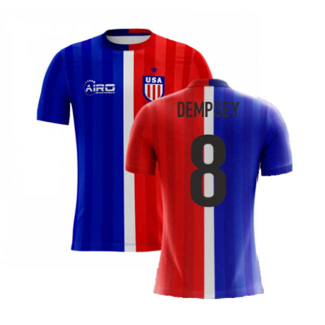 2025-2026 Usmnt Airo Concept Road Jersey (dempsey 8) - Kids