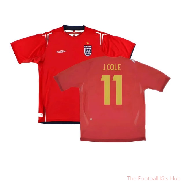 England 2006-08 Away Shirt (XLB 158cm) (Excellent) (J COLE 11)