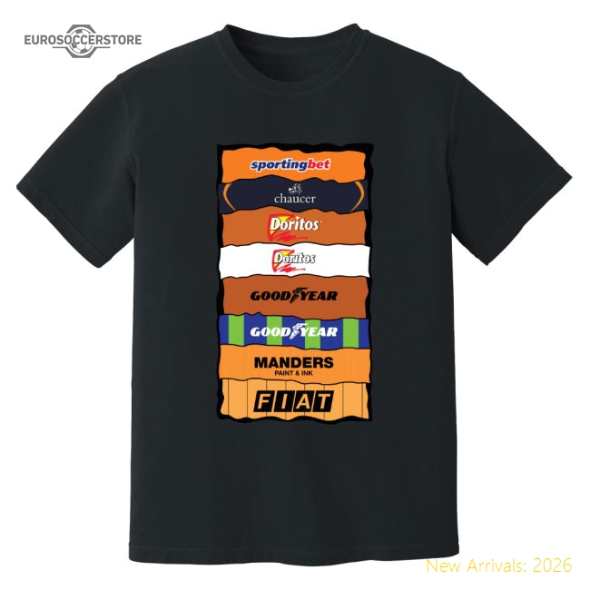 Wolves Sponsor History T-Shirt (Black)