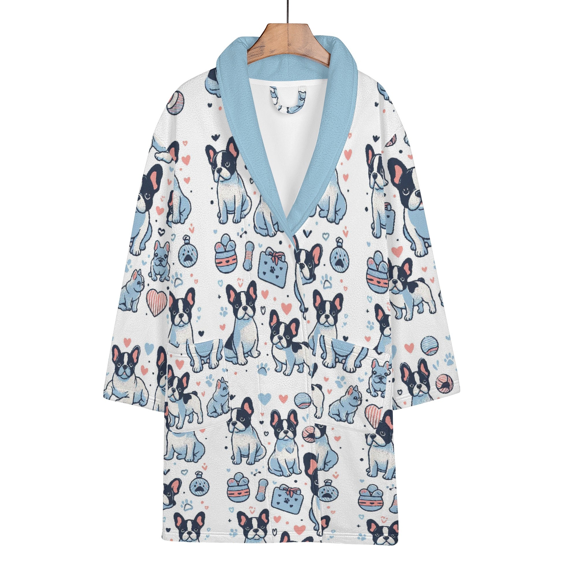 Lola - Frenchie Women Bathrobe Paw Protection | Breed-optimized